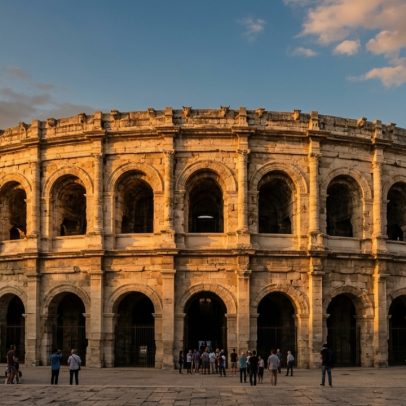 Arena de Nîmes, com 13 mil lugares, entre os anfiteatros mais preservados