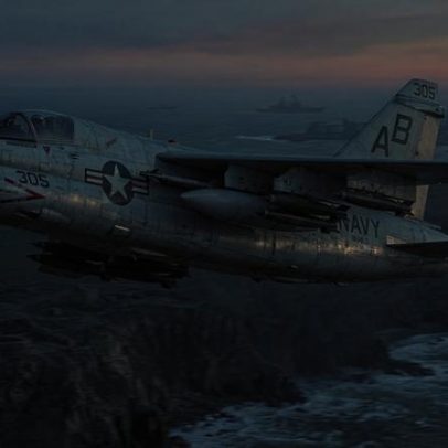 A-7 Corsair II carrega 6,8 t de mísseis a 1.100 km/h