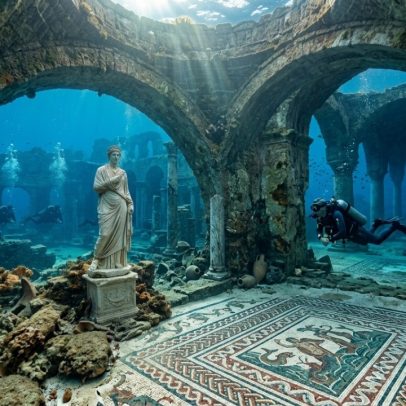 Porto romano submerso revela como o mar apagou uma cidade e conservou império