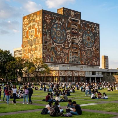 Biblioteca Central da UNAM, com 4.000 m² de mosaicos, é marco UNESCO