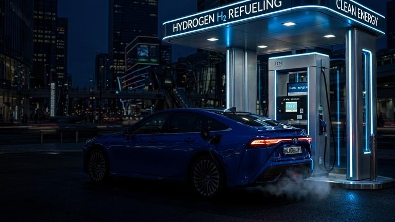 Toyota lança carro futurista movido a hidrogênio que emite apenas água