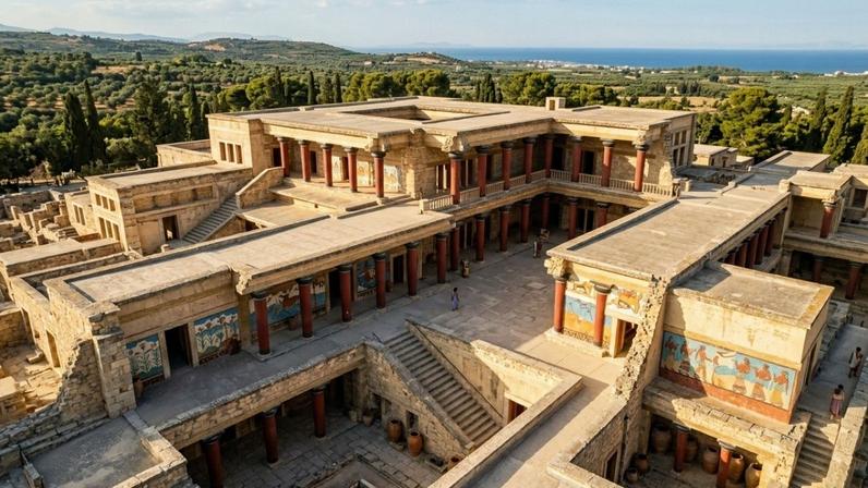 O palácio minoico ligado ao mito do labirinto que revelou uma civilização marítima poderosa antes da Grécia clássica