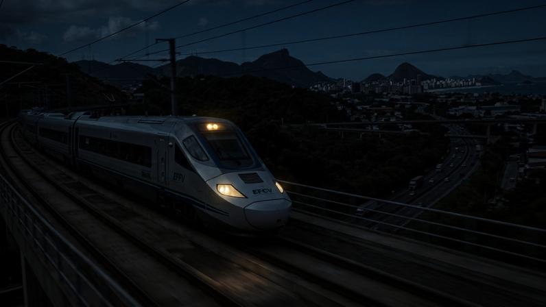Projeto de 50 bilhões promete trem de 350 km/h entre capitais em menos de 2 horas