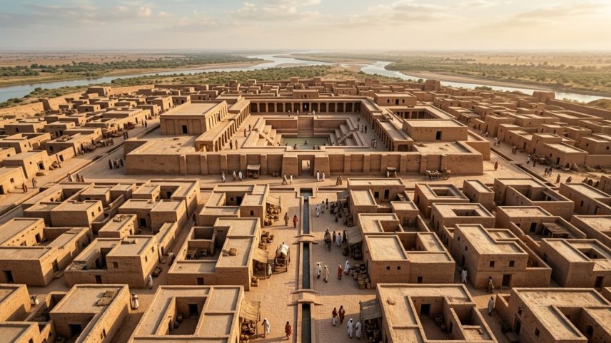 Metrópole de 4500 anos no deserto tinha encanamento e esgoto antes da Europa