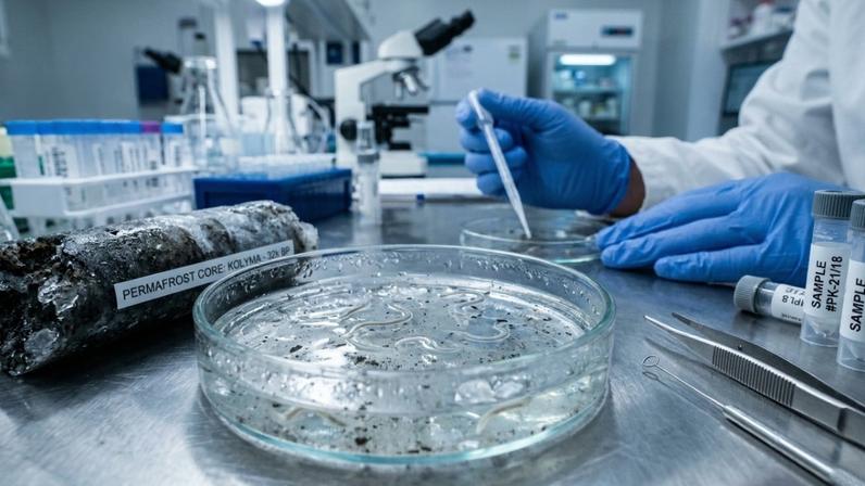 Cientistas ressuscitam vermes pré-históricos que ficaram congelados na Sibéria por 46.000 anos