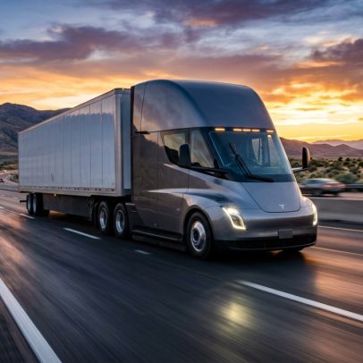 Tesla Semi acelera 0-96 km/h em 20 s, 36 t e promete economia de combustível