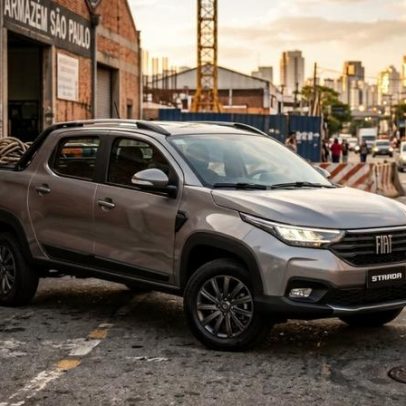 Picape Fiat com caçamba de 937 L suporta até 1.000 kg e oferece cabine dupla