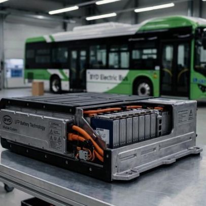 Nova bateria da BYD permite ônibus elétricos rodarem 300 km por carga