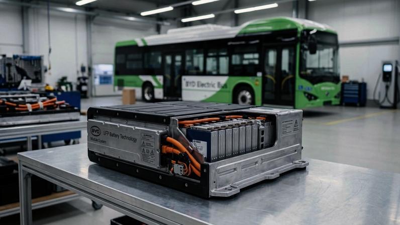 Nova bateria da BYD permite que ônibus elétricos rodem mais de 300 quilômetros com uma única carga e revoluciona o transporte nas grandes metrópoles