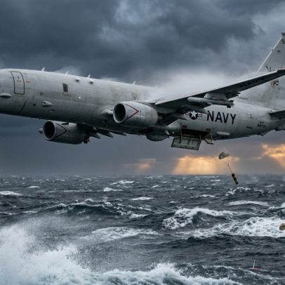 P-8 Poseidon usa sensores avançados e 129 sonoboias na caça a submarinos