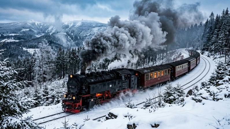 Rede ferroviária de cento e quarenta quilômetros que opera locomotivas a vapor centenárias – Créditos: depositphotos.com / rissix
