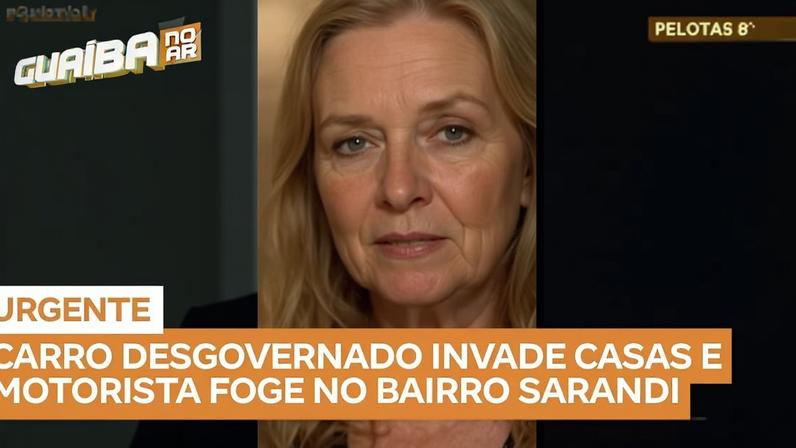 Carro desgovernado invade casas em Sarandi; motorista foge