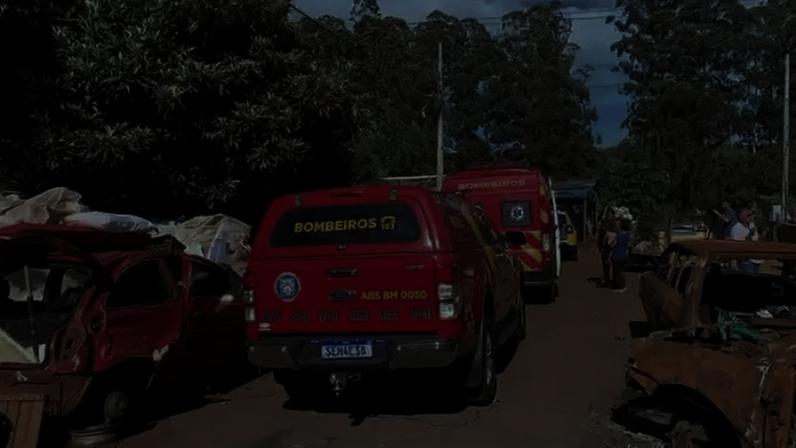 Homem baleado sendo atendido pelo Siate