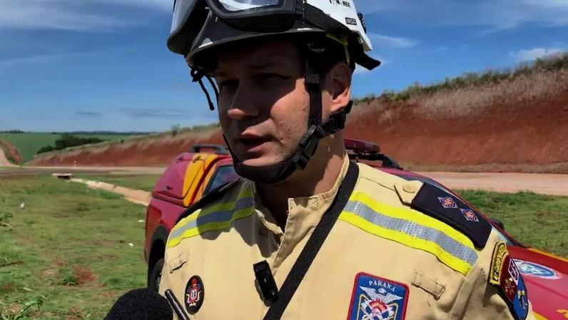 Corpo de Bombeiros atendendo vítimas