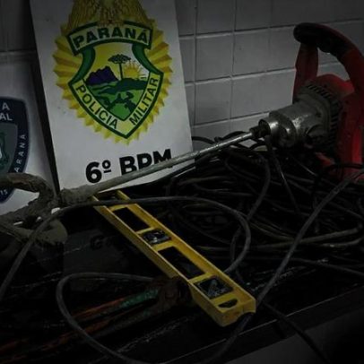 Dupla é detida pela PM após furto em obra no Cascavel Velho