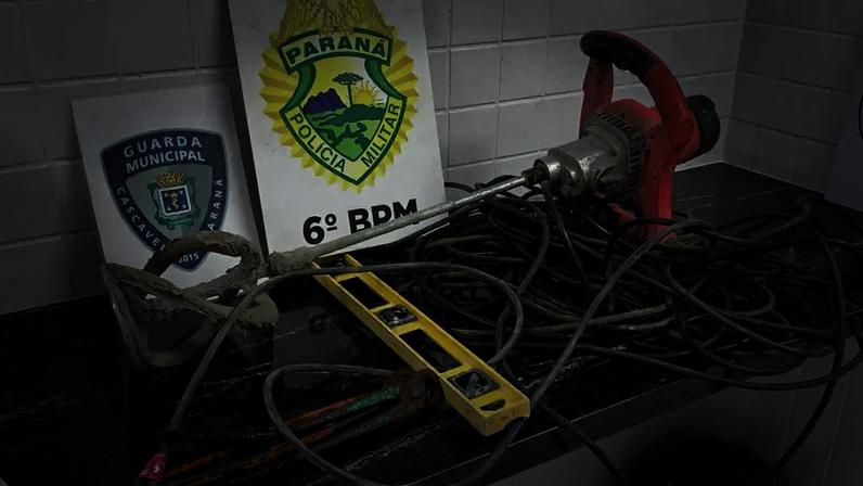 Dupla é detida pela PM após furto em obra no Cascavel Velho