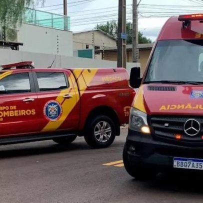 Casal com criança em patinete elétrico se envolve em acidente no Coqueiral