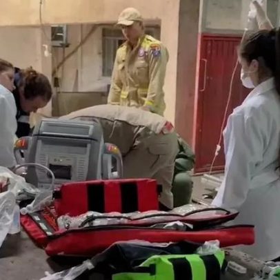 Trabalhador cai de 8 metros e é levado ao hospital em 5 minutos no Paraná