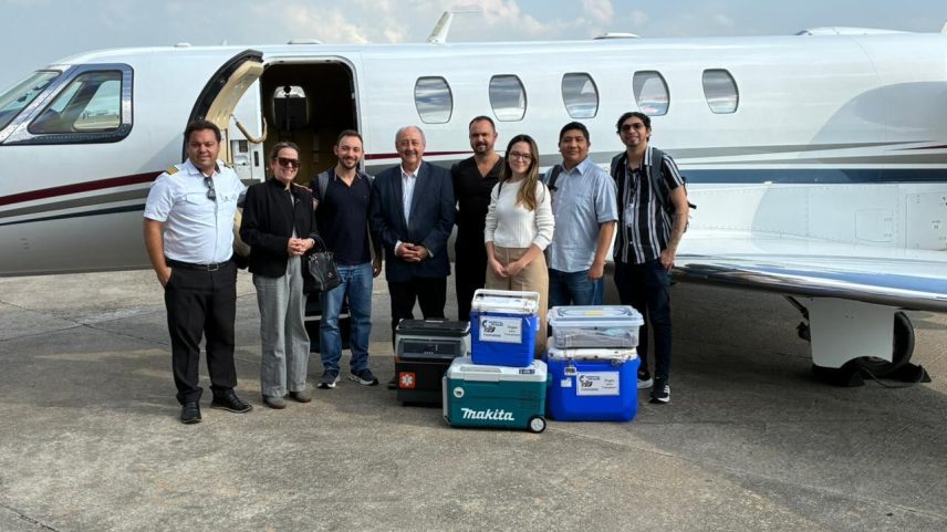 Equipe médica a bordo