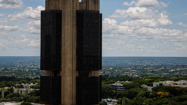 Fachada do Banco Central (BC), em Brasília. Reunião do Copom terá dois diretores a menos