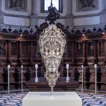 Barry X Ball leva esculturas ousadas à Basílica de San Giorgio Maggiore em Veneza