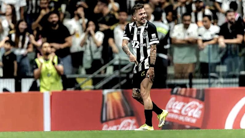 Bernard em Atlético-MG x Puerto Cabello (Foto: Pedro Souza / Atlético)