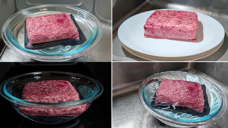 A melhor forma de descongelar carne moída, segundo nossos testes