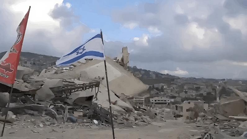 Bombardeio do exército israelense destrói estádio no distrito de Bint Jbeil