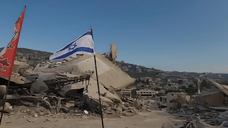 Bombardeio do exército israelense destrói estádio no distrito de Bint Jbeil