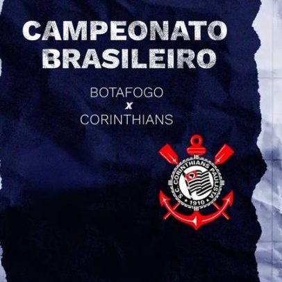 Botafogo x Corinthians: horário, transmissão e escalações pelo Brasileirão