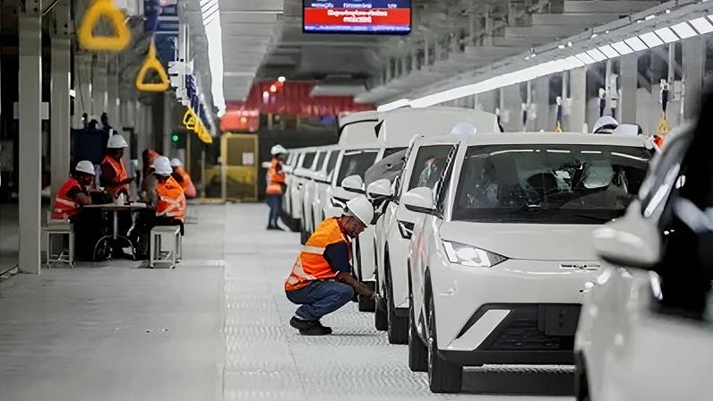 Fábrica da BYD, em Camaçari - BA