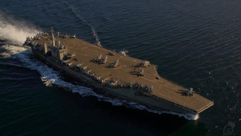 USS “Nimitz” tem cerca de 300 metros de comprimento e deslocamento de mais 100 mil toneladas