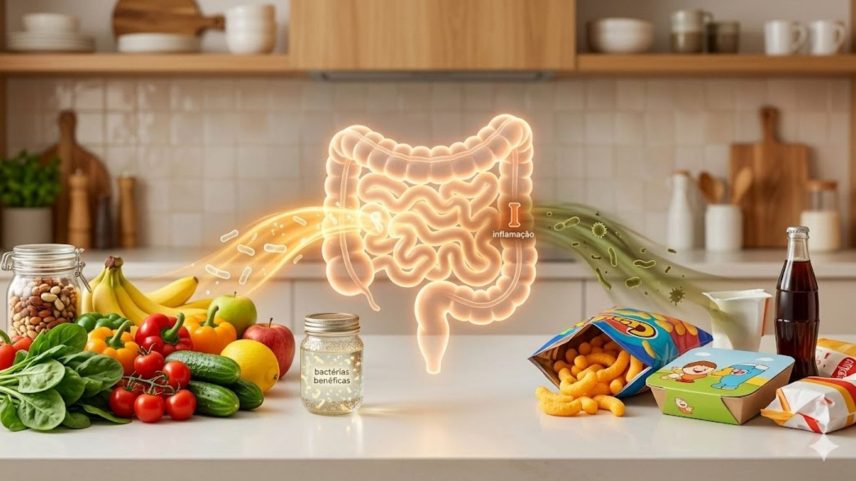 Estudo mostra ligação entre alimentação, microbiota e inflamação