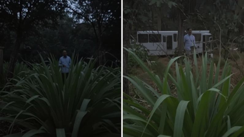 O acidente foi gravado por estudantes do mesmo instituto que estavam em um ônibus que vinha logo atrás