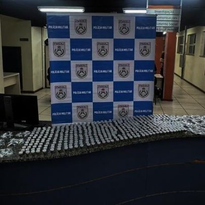 Polícia prende mulher com grande quantidade de drogas ao deixar Rocinha, Rio