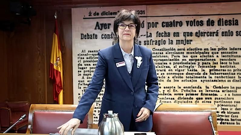 La presidenta de la Comisión Nacional de los Mercados y la Competencia (CNMC), Cani Fernández, en su comparecencia ante la Comisión de Investigación sobre el apagón, en el Senado.