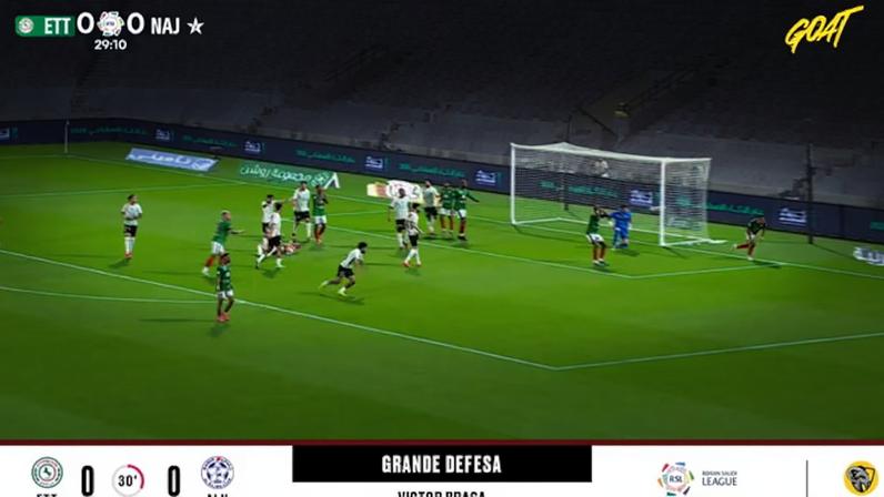 Al Ettifaq e Al Najma ficam 0-0 com defesa de Victor Braga