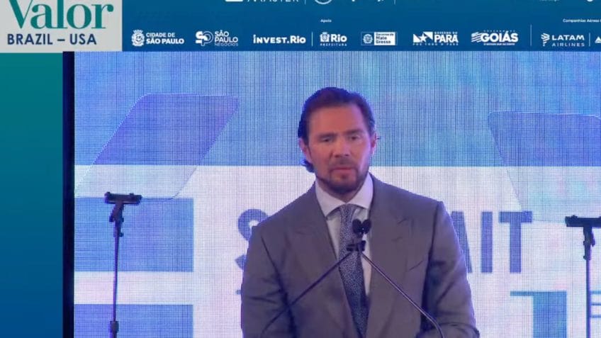 Daniel Vorcaro, fundador do Banco Master, em discurso no 1º Summit Valor Econômico Brazil-USA, em maio de 2024