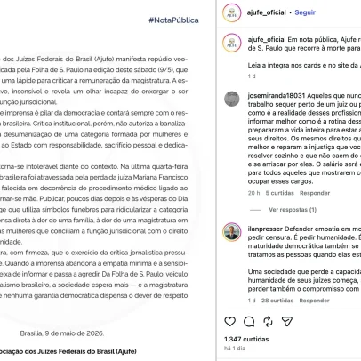 Charge sobre penduricalhos provoca céleuma entre juízes e notas de repúdio