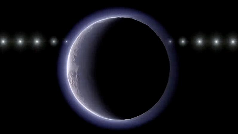 Uma impressão artística mostra (612533) 2002 XV93 passando em frente a uma estrela de fundo.