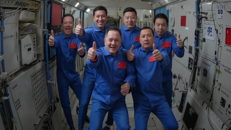 A China confirmou nesta segunda-feira (25) que a missão tripulada Shenzhou-23 atracou com sucesso na Tiangong, a estação espacial modular da China