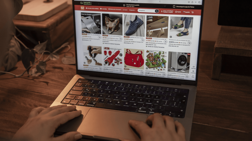 Site da Temu (Foto: Tamara Merino/Bloomberg)
