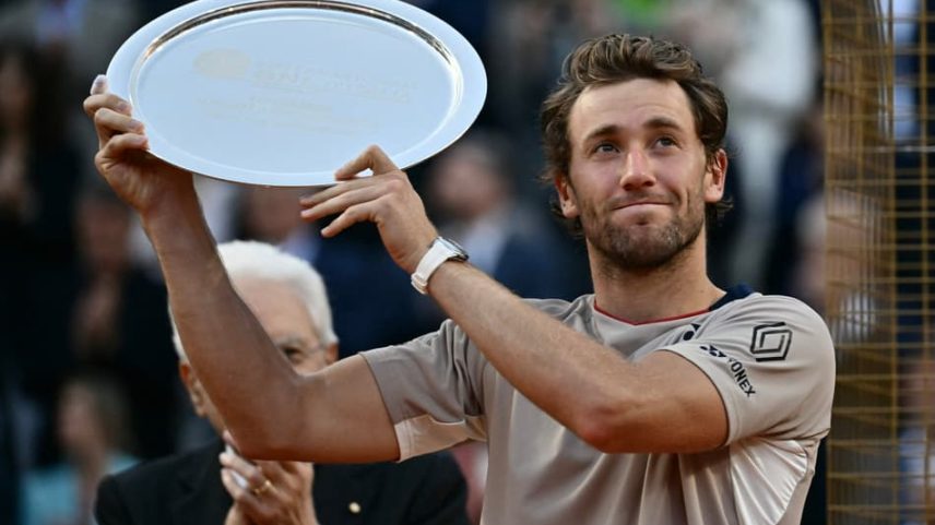 Casper Ruud é vice em ATP de Roma (Foto: Filippo MONTEFORTE / AFP)