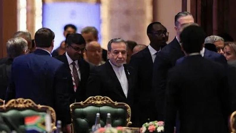Chanceler do Irã, Abbas Araqchi, participa da reunião de ministros das Relações Exteriores do Brics em Nova Délhi14 de maio de 2026