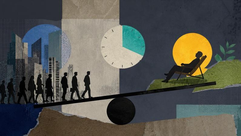 Com maior produtividade, países desenvolvidos podem trabalhar menos. (Foto: OLustração - Gazeta do Povo com DALL-e)