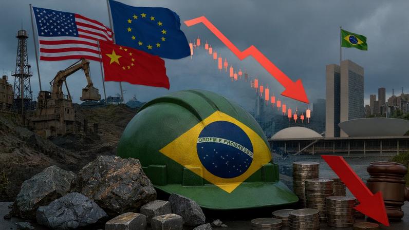 Terrabras: PT insiste em criação de estatal de terras raras que pode afastar investimentos no país (Foto: Ilustração Gazeta do Povo - com DALL-e )