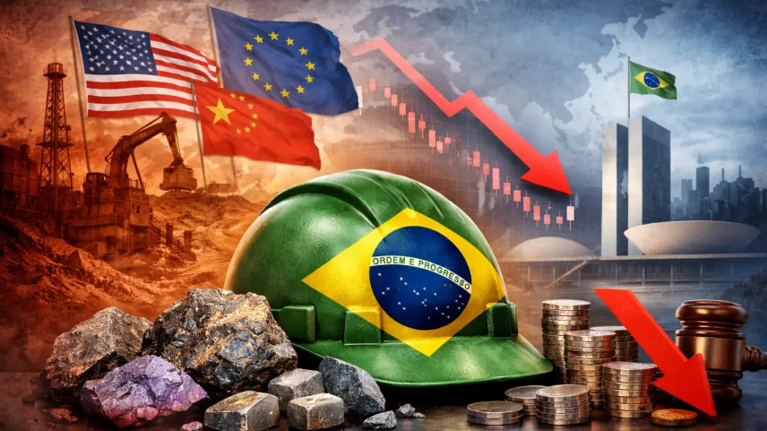 Terrabras: PT insiste em criação de estatal de terras raras que pode afastar investimentos no país (Foto: Ilustração Gazeta do Povo - com DALL-e )