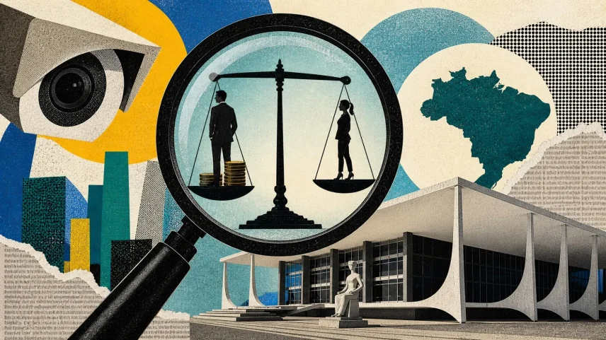 STF vai julgar se governo pode fiscalizar empresas sobre igualdade salarial. (Foto: Ilustração Gazeta do Povo - com DALL-e)