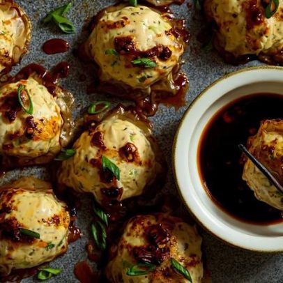 Receita de almôndegas de frango com cogumelos