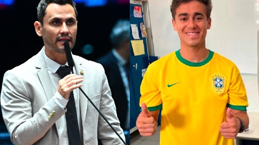 O senador Cleitinho Azevedo (Republicanos) e o deputado Nikolas Ferreira (PL): favoritos ao governo de Minas Gerais (Andressa Anholete/Agência Senado e Divulgação/Divulgação/Reprodução)